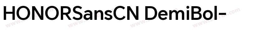 HONORSansCN DemiBol字体转换